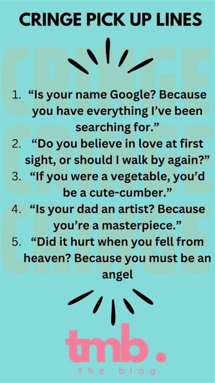The Ultimate Guide To Hilarious And Cringe-Worthy Pickup Lines