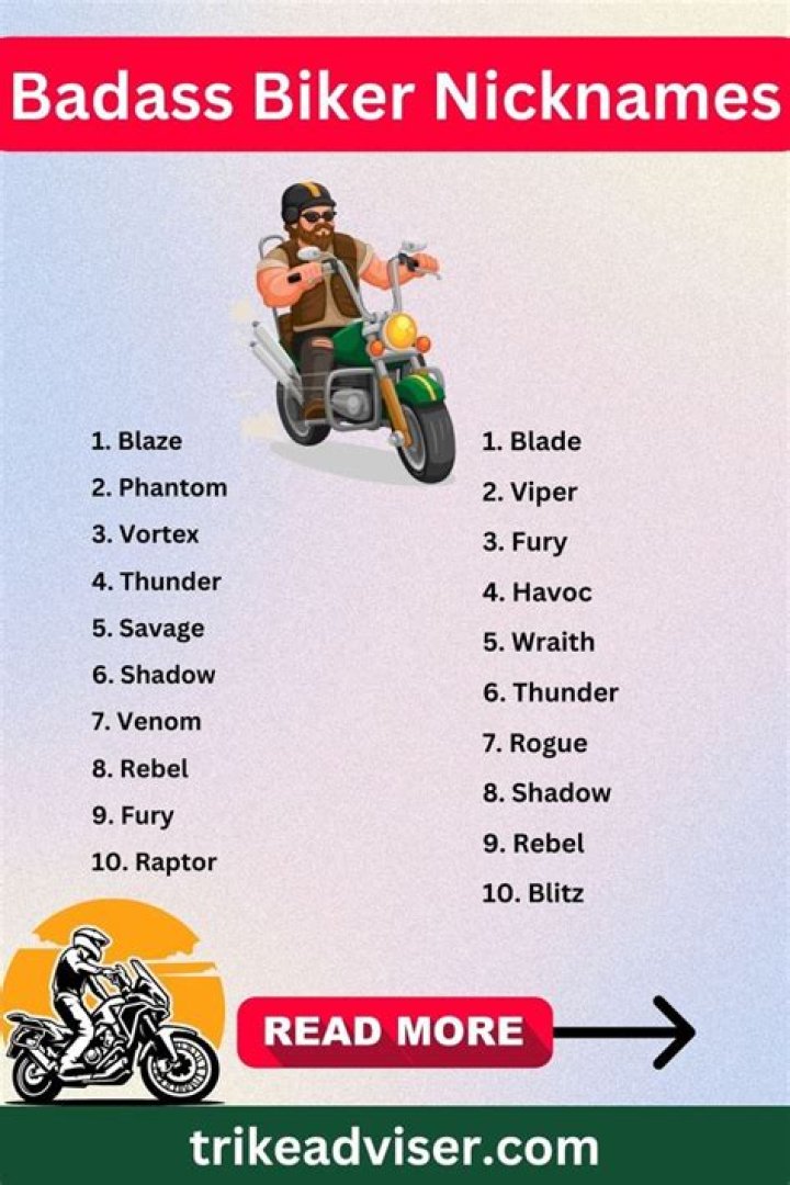 The Ultimate Guide To Rad And Rebellious Biker Names