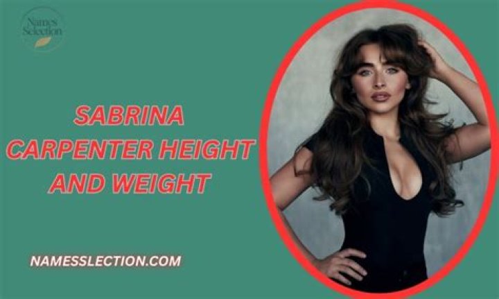 The Ultimate Guide To Sabrina Carpenter's Weight: Facts And Figures