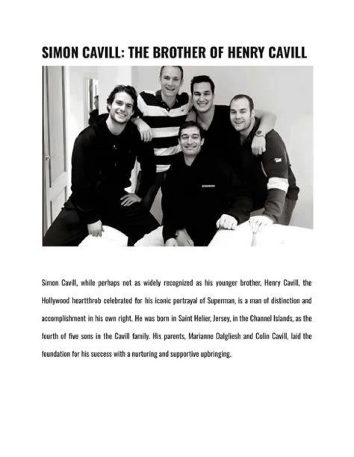 The Ultimate Guide To Simon Cavill: An In-Depth Exploration