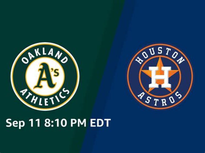 Today: Houston Astros - Oakland Athletics live free 24 July 2024