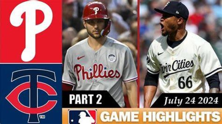 Today: Philadelphia Phillies - Minnesota Twins live free 24 July 2024