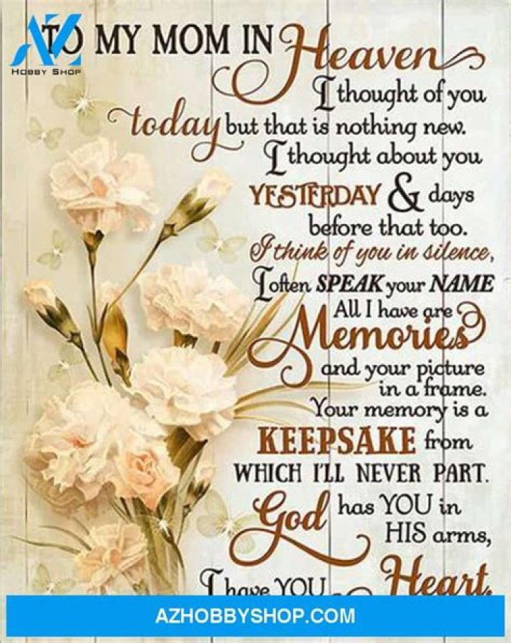 Touching Quotes To Remember Your Mother In Heaven