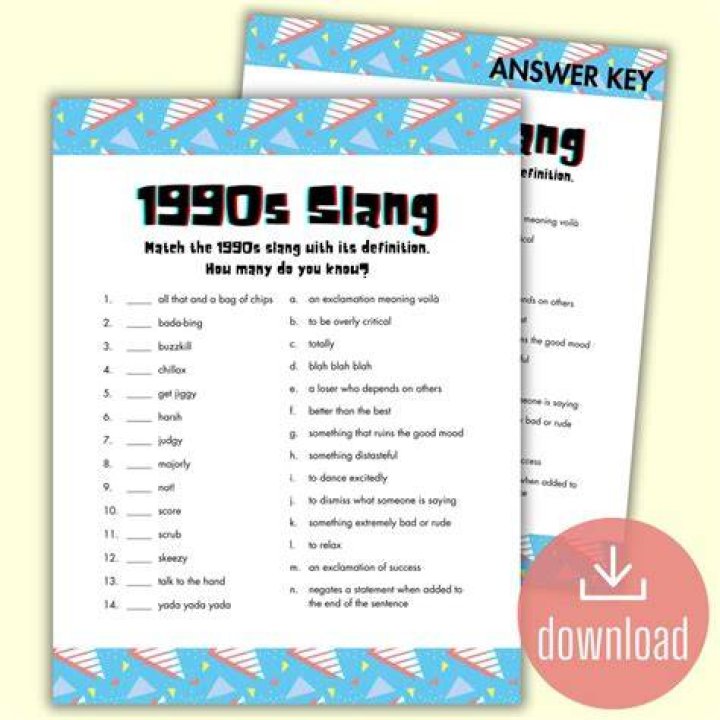 Ultimate Guide To 1990s Slang