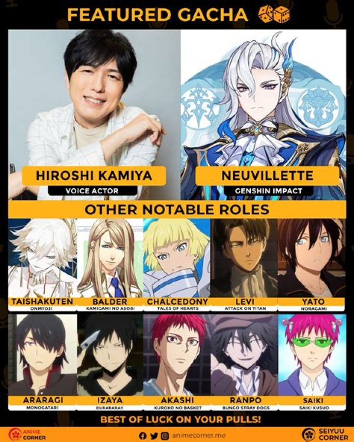 Ultimate Guide To Hiroshi Kamiya's Iconic Voice Acting Roles