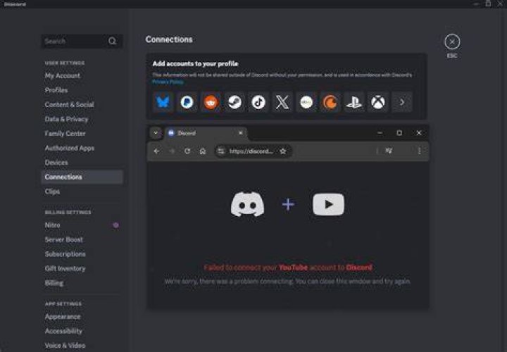 Unable To Connect YouTube Account To Discord In Windows: Troubleshooting Guide