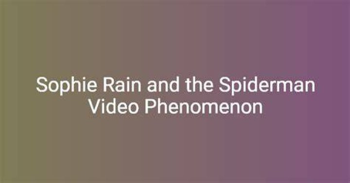 Unveiling The Allure: Sophie Rain And The Spiderman Porn Video Phenomenon
