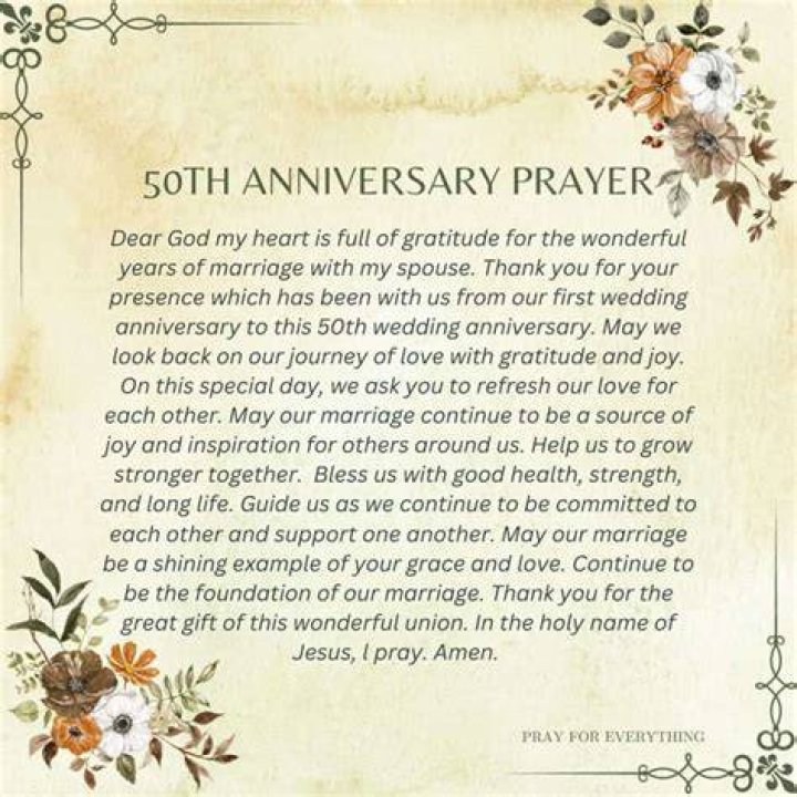 Unveiling The Essence Of "50th Wedding Anniversary Prayer": Discoveries And Insights