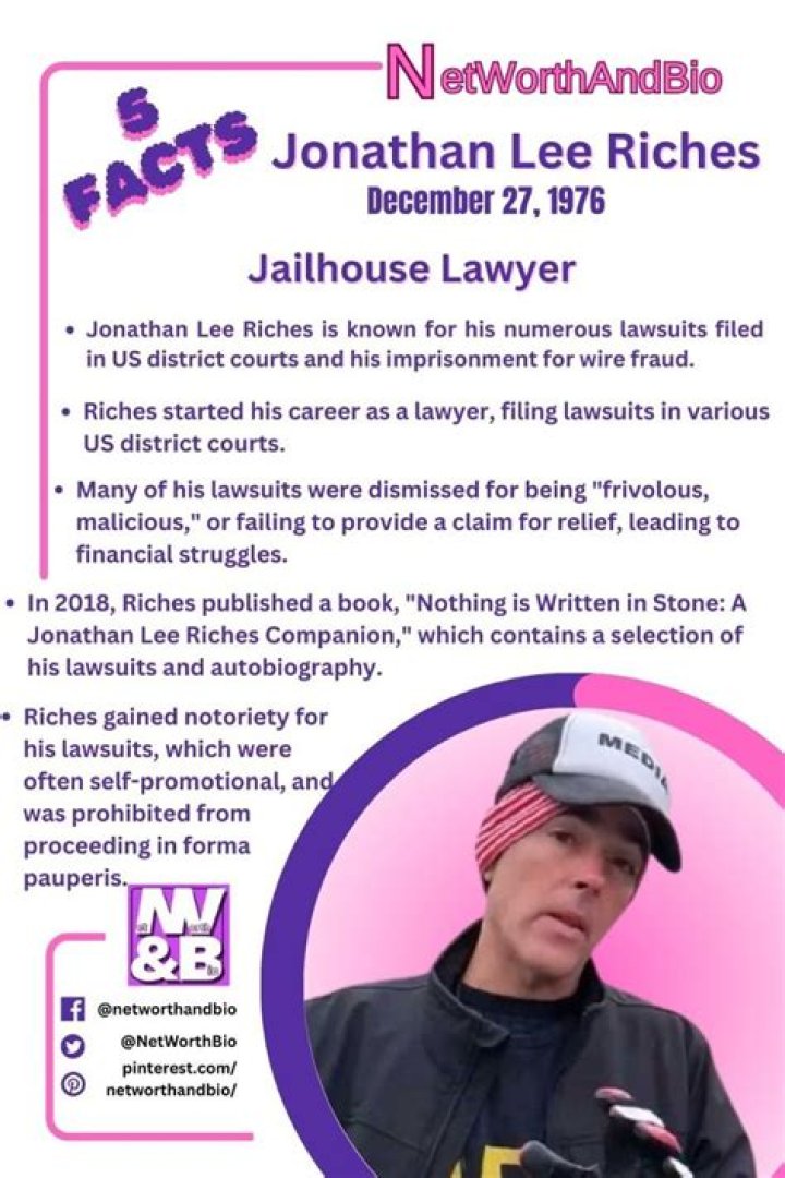 Unveiling The Mystery: Jonathan Lee Riches Net Worth