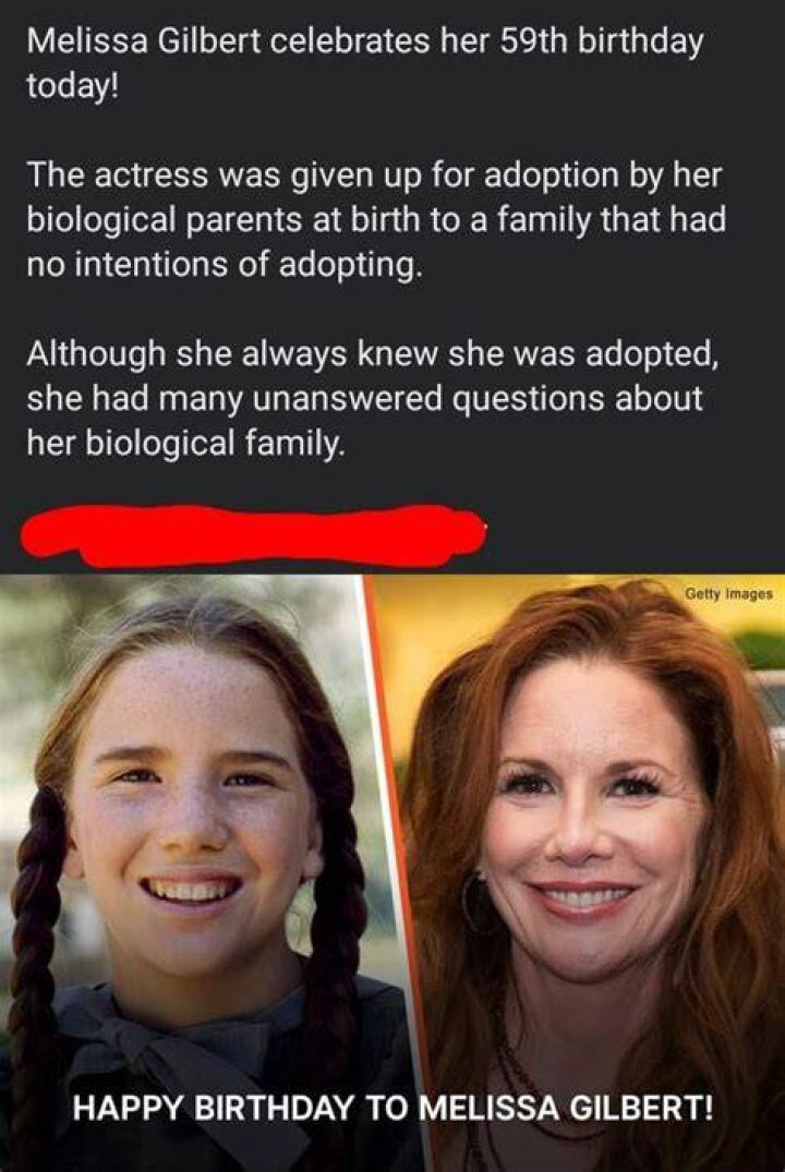 Was Melissa Gilbert Adopted: The Startling Truth