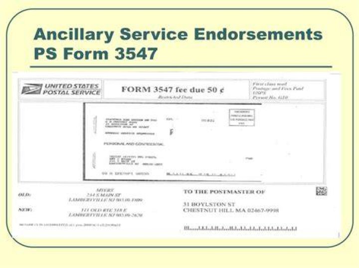 What is a form 3547?