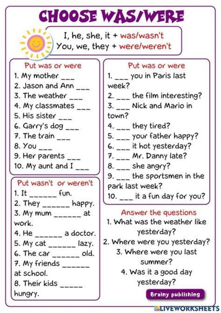 When Was And Were: A Guide To Using These Verbs Correctly