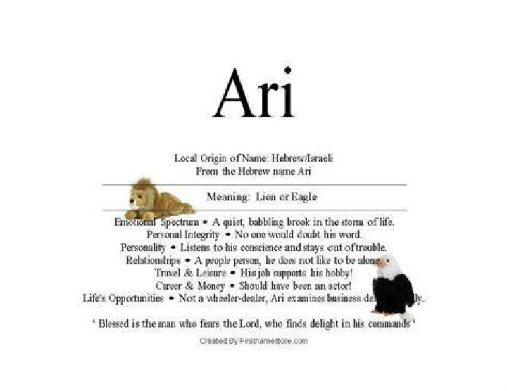 Who Is Ari? Nationality And Origin Of The Name Ari